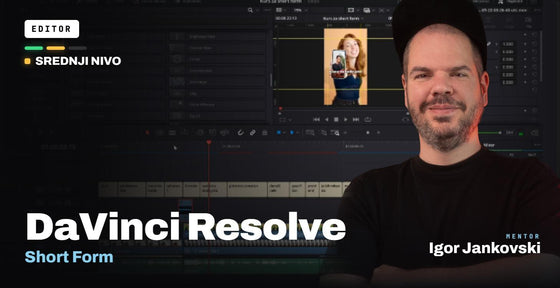 Editovanje kratkih klipova u DaVinci Resolve-u