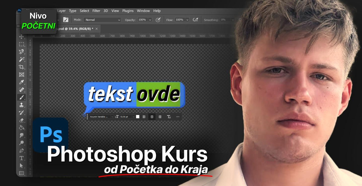 Photoshop osnove i YouTube Thumbnail